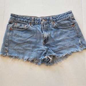 Levi Distressed Cutoff Jean Shorts Size 9